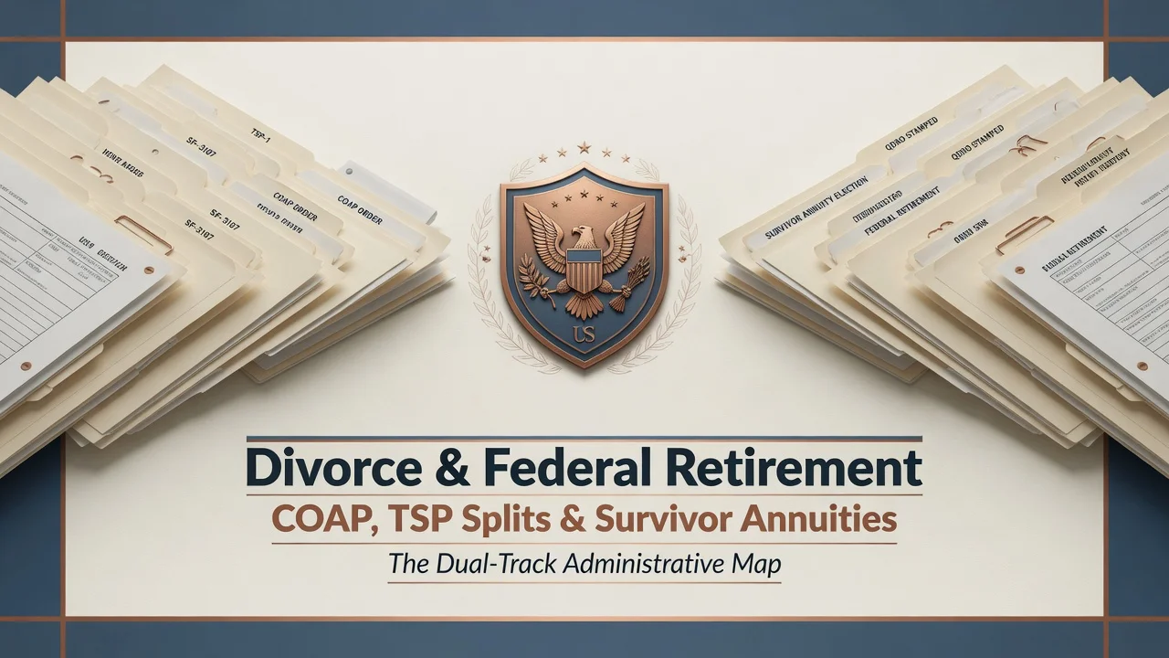 Federal Divorce Benefits — COAP, TSP Division & Survivor Orders