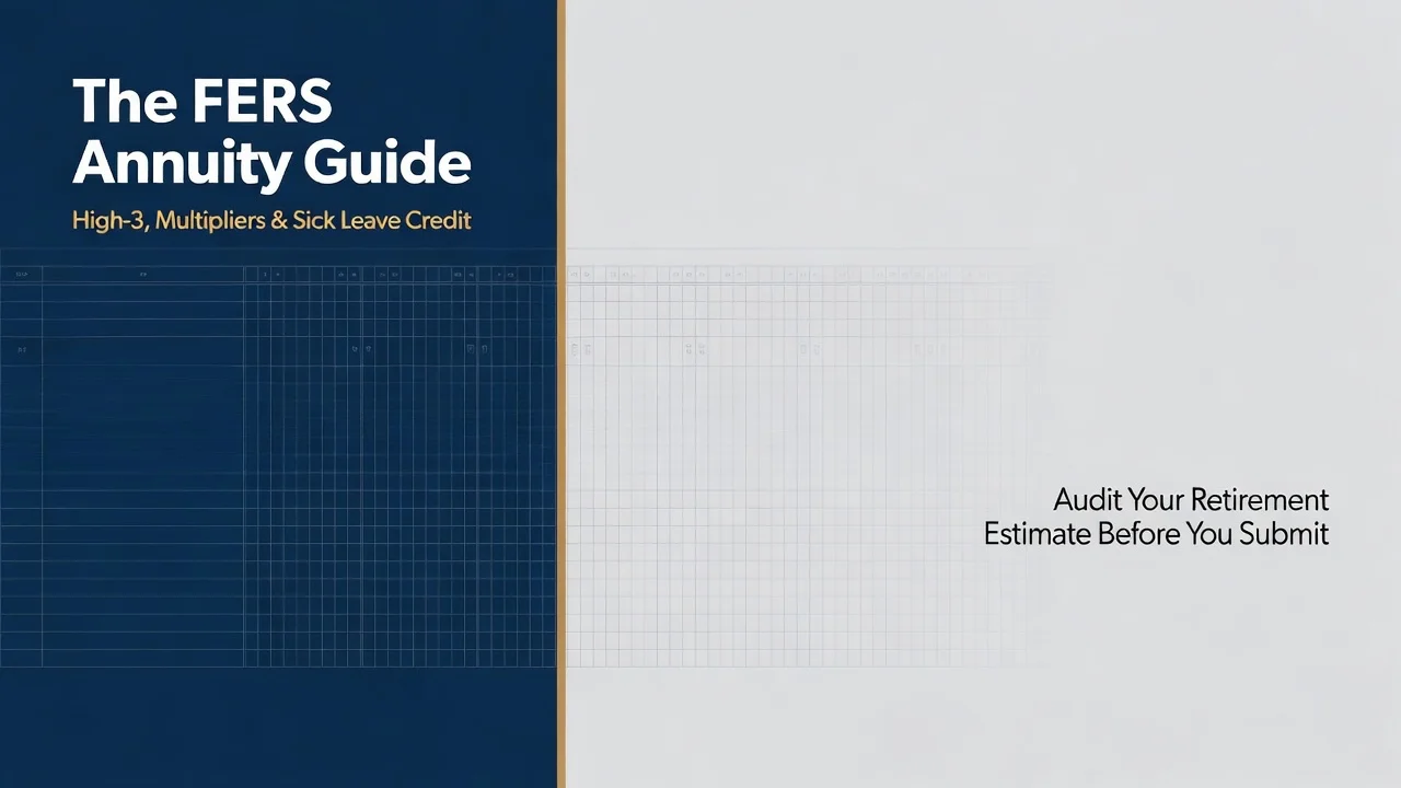 FERS Annuity Guide — Audit Your High-3, Multiplier & Sick Leave